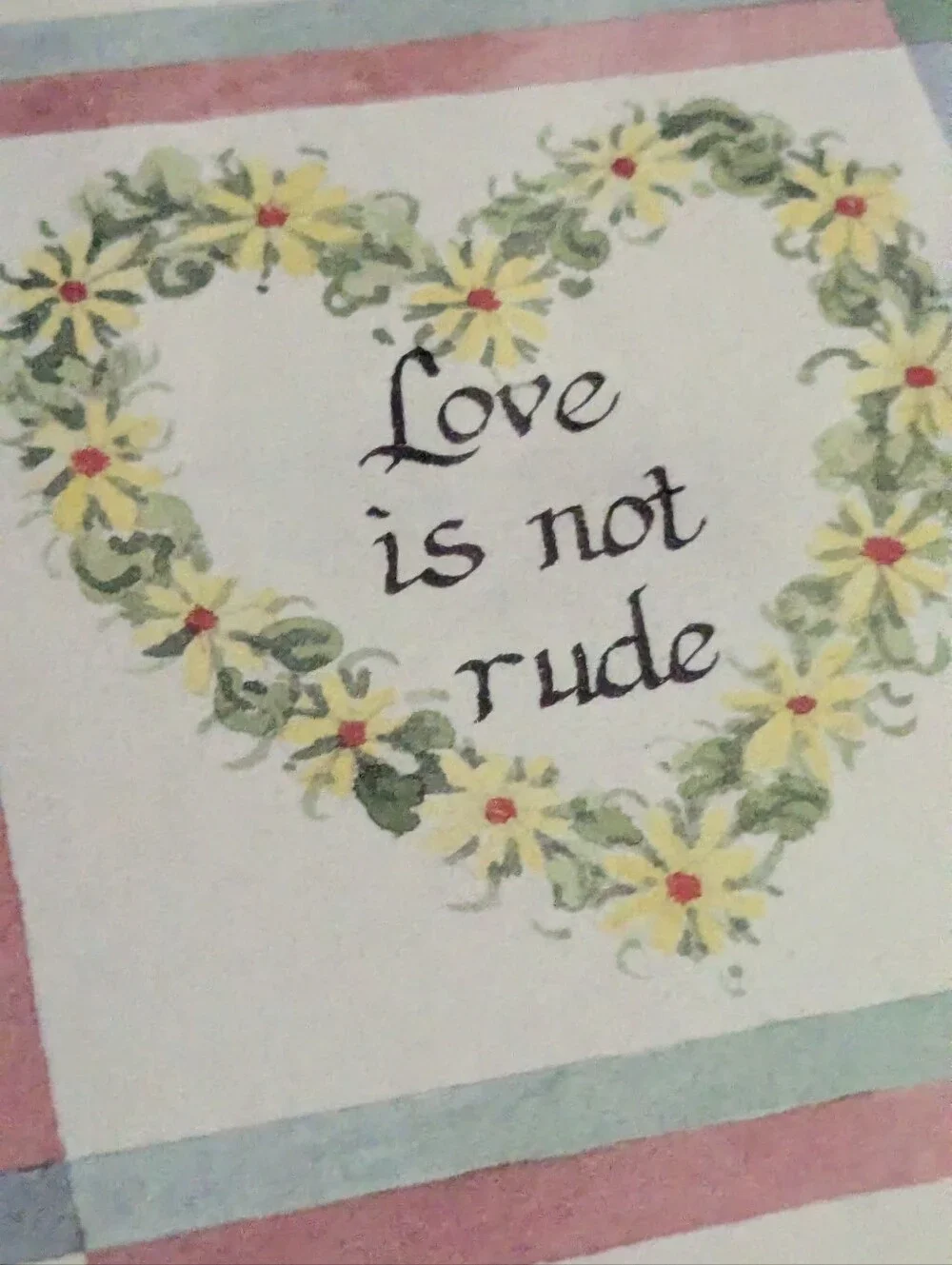 1 Corinthians 13 Vintage Home Interior 